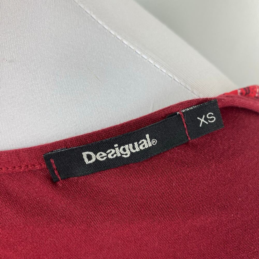 Desigual Maglia Donna Layered Sleeveless Tank Top XS - Picture 8 of 8